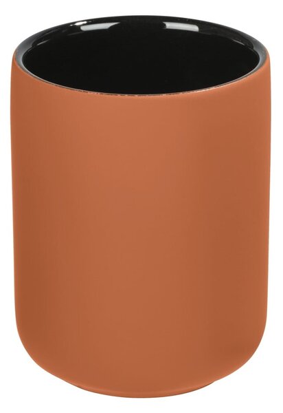 Narančasta keramička kupaonska čaša Wenko Avellino