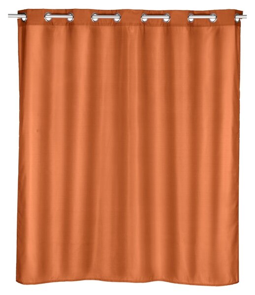 Narančasta zavjesa za tuš Wenko Comfort, 180 x 200 cm