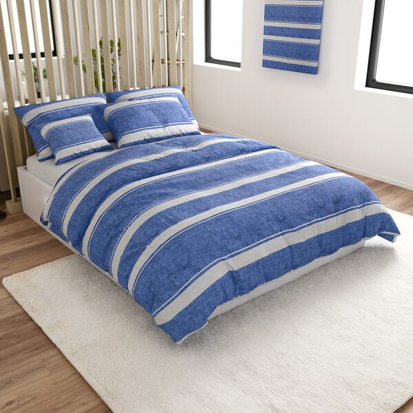 Posteljina od Renforcé pamuka BLUE LINE plava Dimenzije posteljine: 70 x 90 cm | 140 x 200 cm