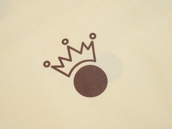 Pamučna posteljina CROWN LOVE FOR bež Dimenzije posteljine: 70 x 90 cm | 140 x 200 cm