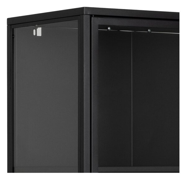 Crna metalna vitrina 80x180 cm Newcastle - Actona