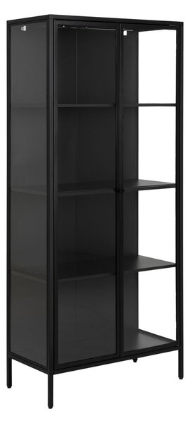 Crna metalna vitrina 80x180 cm Newcastle - Actona