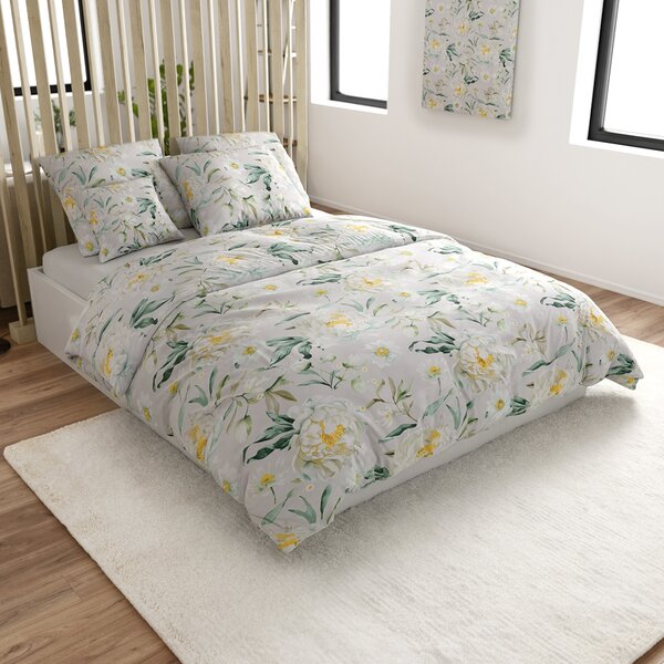 Posteljina od mikrovlakana ELYSIA, svijetlosiva Dimenzije posteljine: 70 x 80 cm | 140 x 200 cm