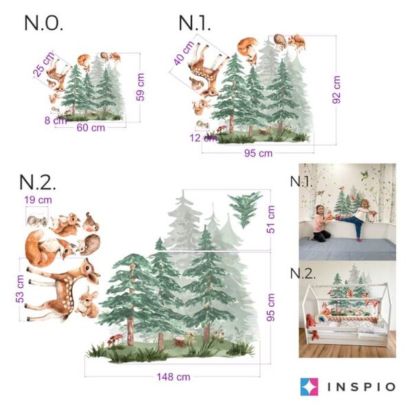 Šuma puna životinja - naljepnice za djecu