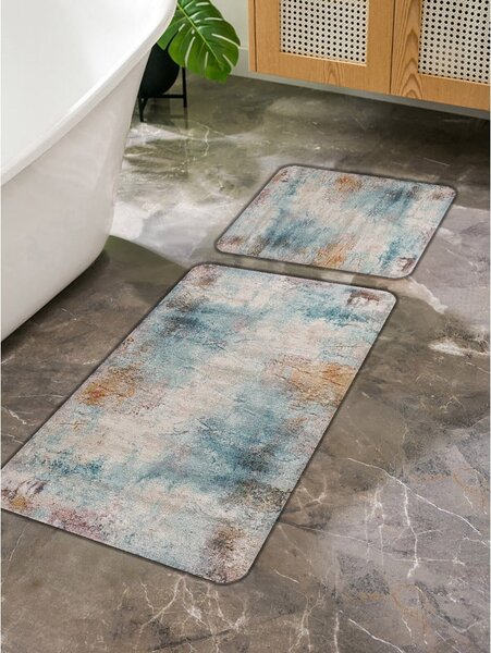 Plave/sive kupaonske prostirke u setu 2 kom 60x100 cm – Mila Home