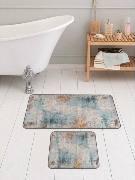 Plave/sive kupaonske prostirke u setu 2 kom 60x100 cm – Mila Home