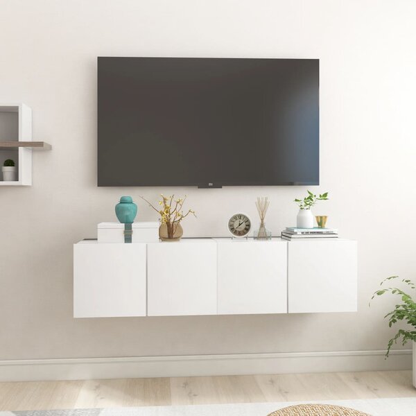 VidaXL Viseći TV ormarići 2 kom bijeli 60 x 30 x 30 cm