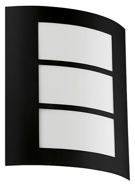 Eglo Vanjska zidna svjetiljka City (40 W, 90 x 260 x 235 mm, Crna, Bijela, IP44)