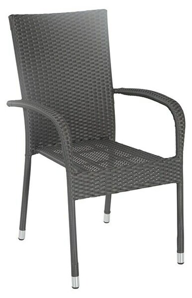 Sunfun Neila Vrtna fotelja (Š x D x V: 56 x 63 x 94 cm, Mogu se slagati jedni na druge, Srebrnosive boje)