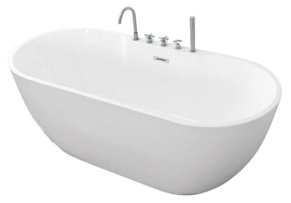 Sanotechnik Samostojeća kada Aruba (D x Š x V: 170 x 75 x 58 cm, Sanitarni akril, Bijela)