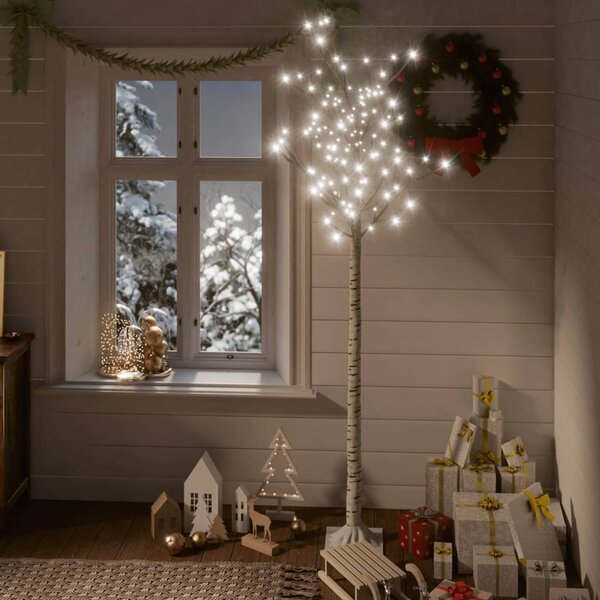 VidaXL Božićno drvce 180 LED žarulja 1,8 m hladne bijele izgled vrbe