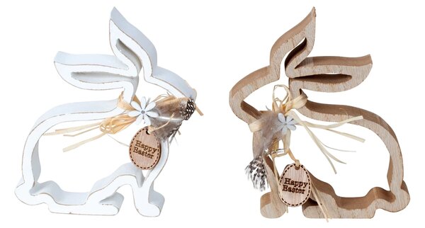 Uskrsni drveni zec BUNNY SILHOUETTE - više verzija