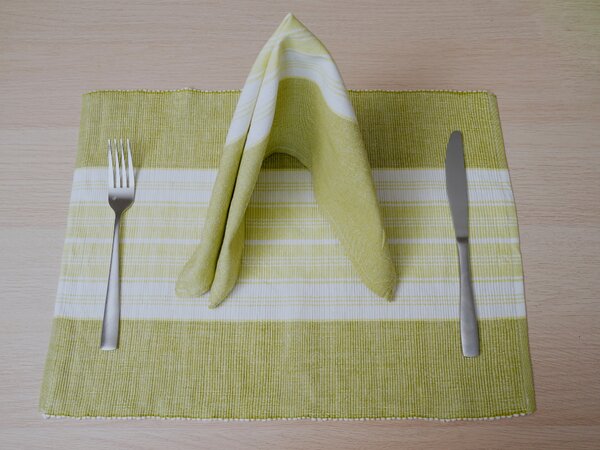 Praktični set prostirki 32x47 cm sa salvetom 40x40 cm FOOD Boja: Narančasta