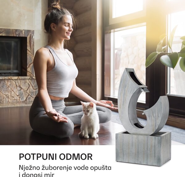 Blumfeldt Trumpet Flow, vrtna fontana, 4 LED, crpka 8 W, pocinčana