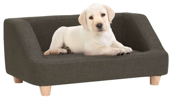 VidaXL Sofa za pse tamnosiva 95 x 63 x 39 cm od platna