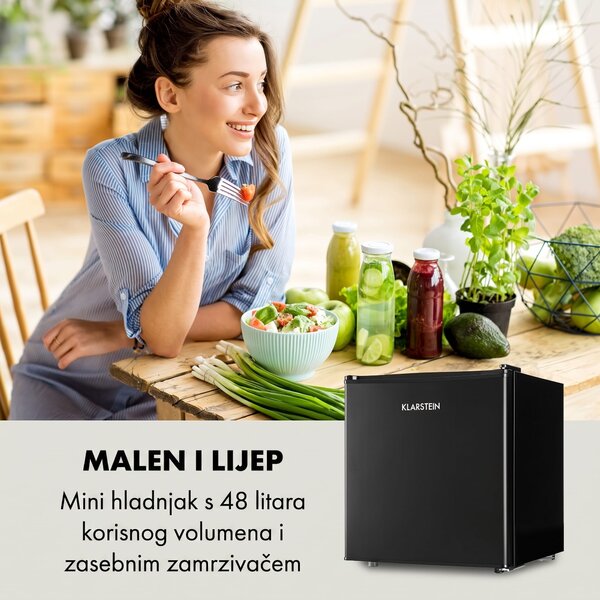 Klarstein Obsidian, hladnjak, 46 l, pretinac za povrće