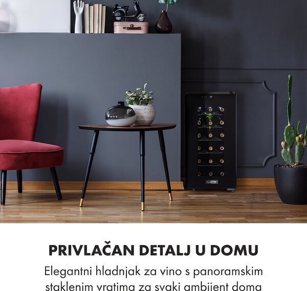 Klarstein Bellevin 18 Uno, vinoteka, 50 litre, 11 - 18 ° C, jedna zona
