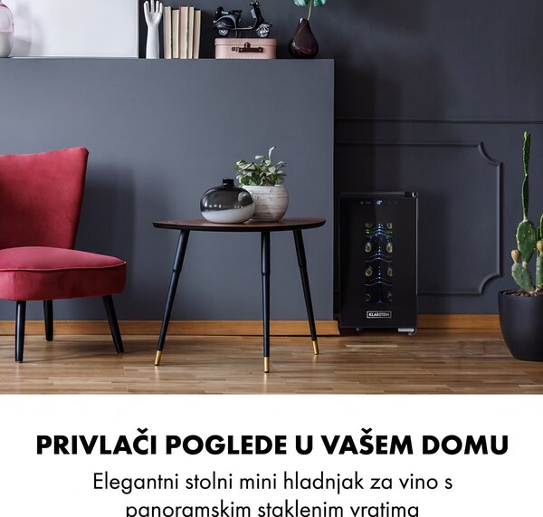 Klarstein Bellevin 8 Uno, vinoteka, 23 litre, 11 - 18 ° C, jedna zona