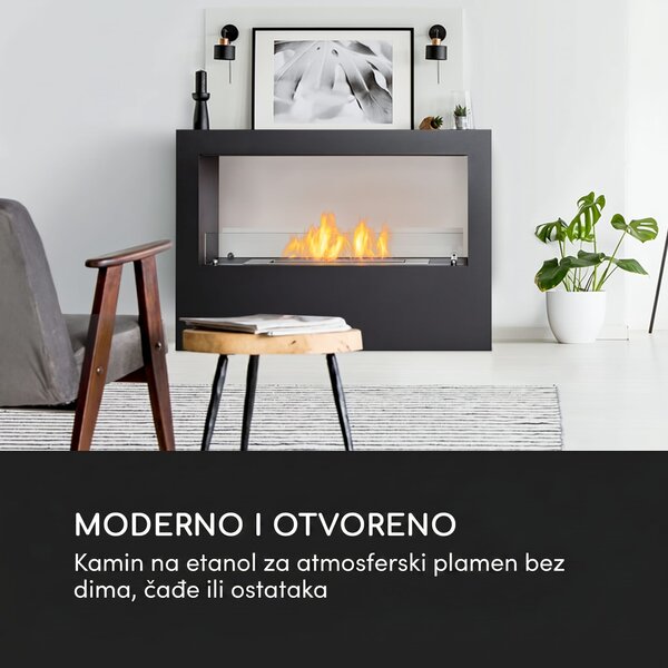 Blumfeldt Fiamme Scoppi, kamin na etanol, plamenik od nehrđajućeg čelika, 3 litre, trajanje gorenja 5-6 h