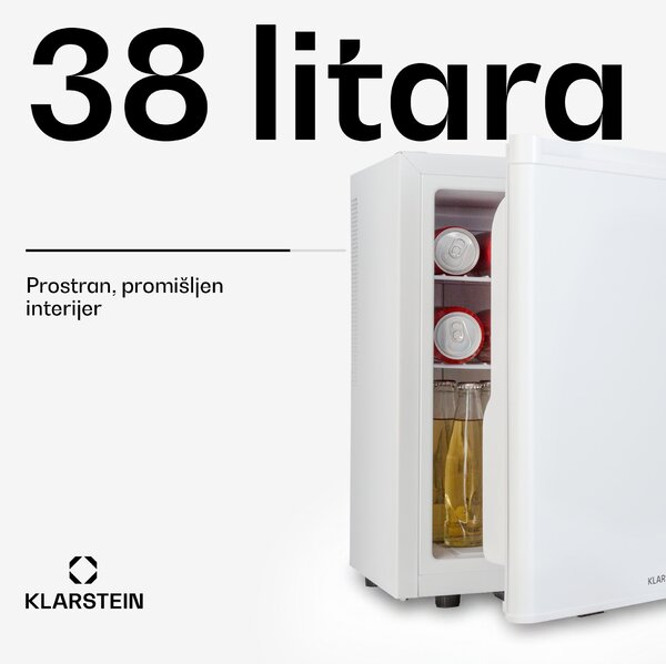Klarstein Happy Hour 38, mini hladnjak, minibar, hladnjak za piće, 38 litara, 26 dB