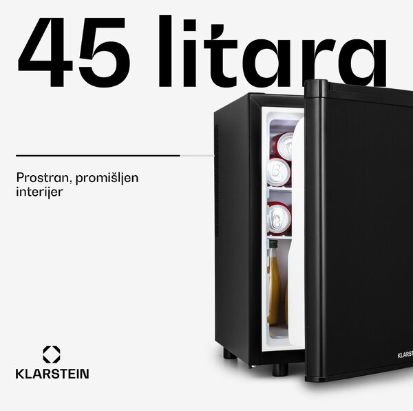 Klarstein Happy Hour 45, mini hladnjak, minibar, hladnjak za piće, 45 litara, 26 dB