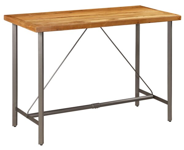 VidaXL Barski stol od masivne reciklirane tikovine 150 x 70 x 106 cm