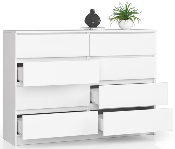 Komoda Keanu K140 8SZ (bijela)