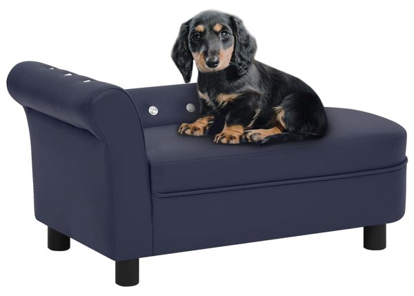 VidaXL Sofa za pse plava 83 x 45 x 42 cm od umjetne kože