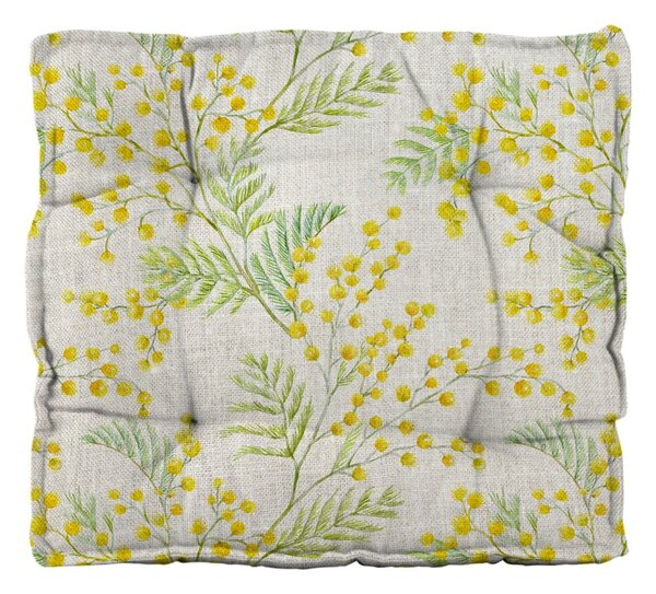 Jastuk za stolicu od mješavine lana Really Nice Things Mimosa, 37 x 37 cm