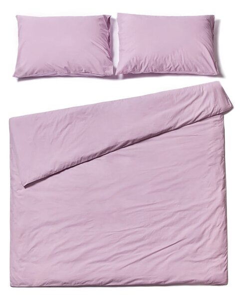 Lavanda ljubičasta pamučna posteljina za bračni krevet Bonami Selection, 200 x 220 cm