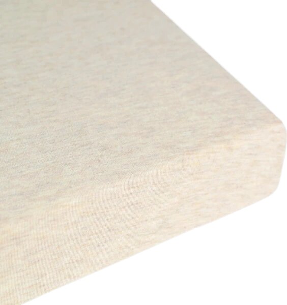 Donja plahta Jersey Melange New - Svijetlo bež - 90x200 cm