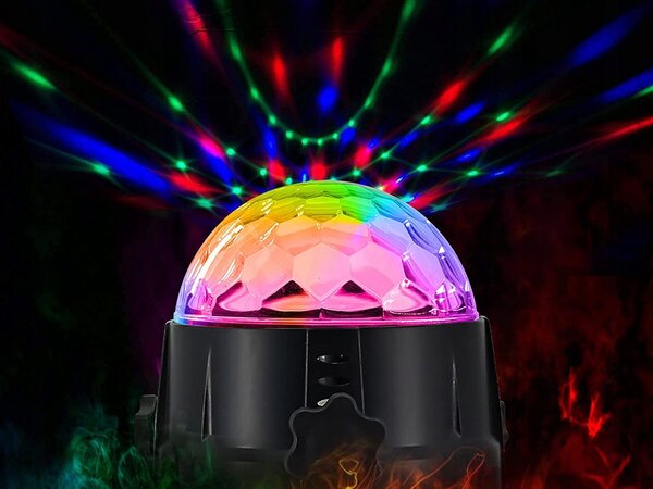Disco led rgb projektor svjetlosni efekt + daljinski upravljač - 2611792