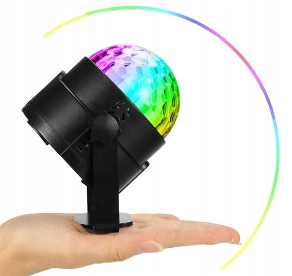 Disco led rgb projektor svjetlosni efekt + daljinski upravljač - 2611792