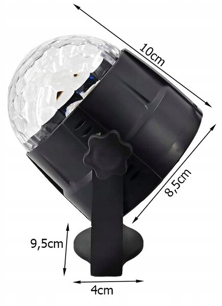 Disco led rgb projektor svjetlosni efekt + daljinski upravljač - 2611792