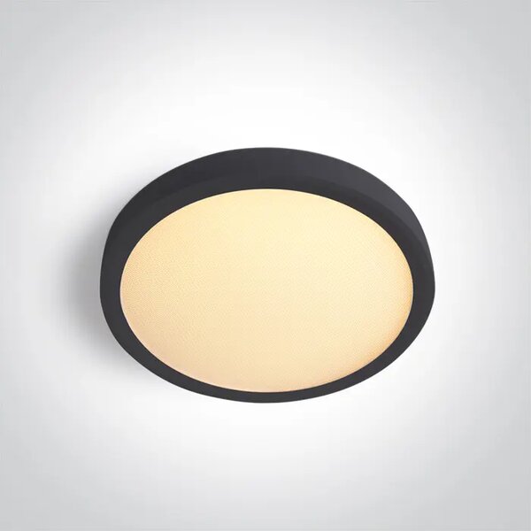 TANKA OKRUGLA CRNA LED PLAFONJERA 12W CCT UGR19 230V DM62020AU/B/V