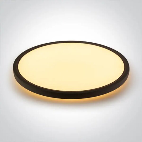 CRNA LED PLAFONJERA S POZADINSKIM OSVJETLJENJEM 45W+5W CCT IP20 230V DM62002D/B/V