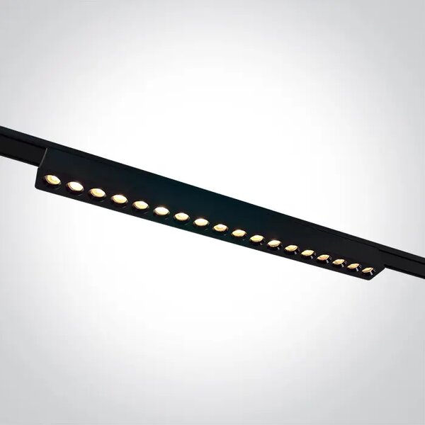 CRNA LINEARNA LED SVJETILJKA ZA FLAT MAGNETNE ŠINE 18W CCT 48V IP20 DM43102FC/B/V