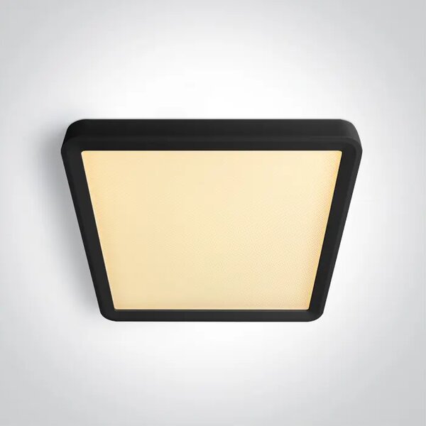 TANKA ČETVRTASTA CRNA LED PLAFONJERA 18W CCT UGR19 230V DM62020HU/B/V
