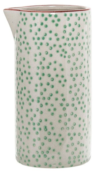 Zeleno-bijeli vrč za mlijeko Bloomingville Patrizia, 250 ml