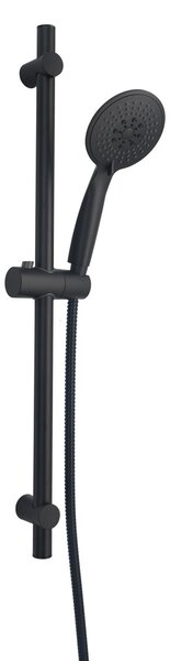 Set za tuš Stil klizni držač s tušem i crijevom 150 cm, mat crni