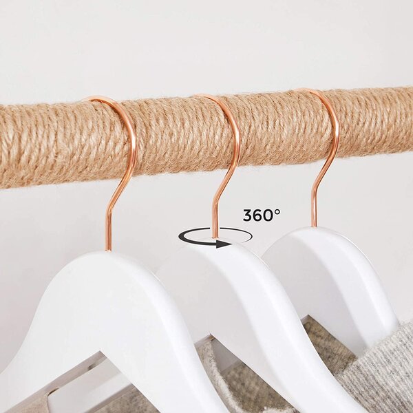 Vješalice od javora, 20 vješalica za odjeću s urezima na ramenima | SONGMICS