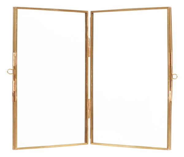 Okvir za fotografije od mesinga Hübsch Lyra, 21 x 15 cm