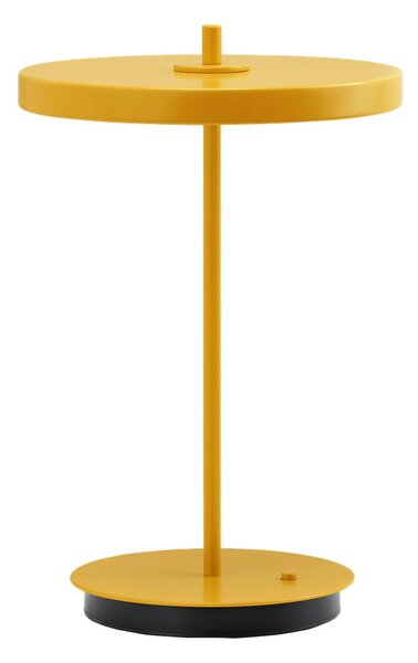 Žuta metalna LED stolna lampa s metalnim sjenilom (visina 31 cm) Asteria Move – UMAGE