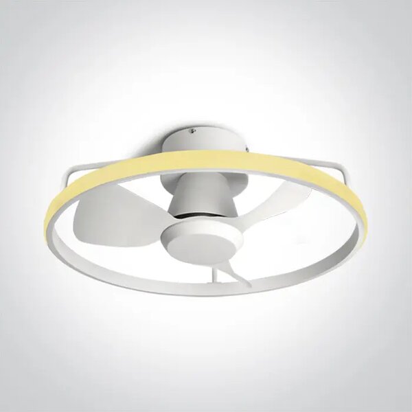 BIJELI STROPNI VENTILATOR S LED SVJETILJKOM 20W 28W CCT IP20 230V DM6300A/W/V
