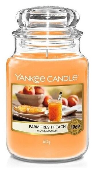 Yankee Candle - Mirisna svijeća FARM FRESH PEACH velika 538g 110-150 sati