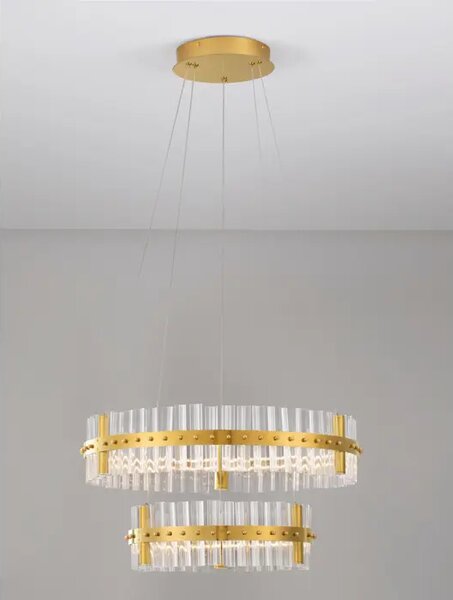 KEZO VISILICA LED/3000K/67W/5709Lm/PLATINUM GOLD NL9019735
