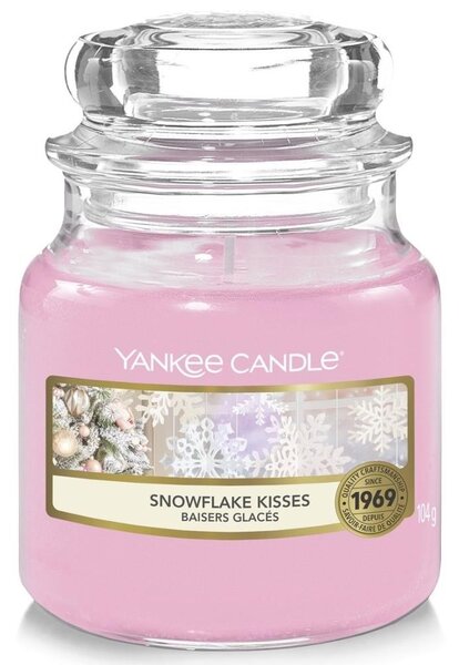 Yankee Candle - Mirisna svijeća SNOWFLAKE KISSES mala 104g 20-30 sati