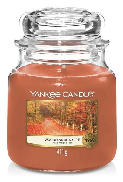 Yankee Candle - Mirisna svijeća WOODLAND ROAD TRIP srednja 411g 65-75 sati