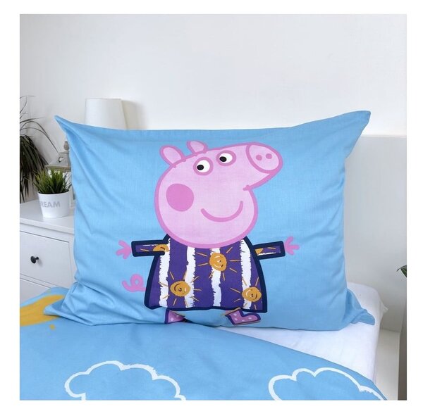 Pamučna dječja posteljina sa svjetlećim efektom za krevet za jednu osobu 140x200 cm Peppa Pig – Jerry Fabrics
