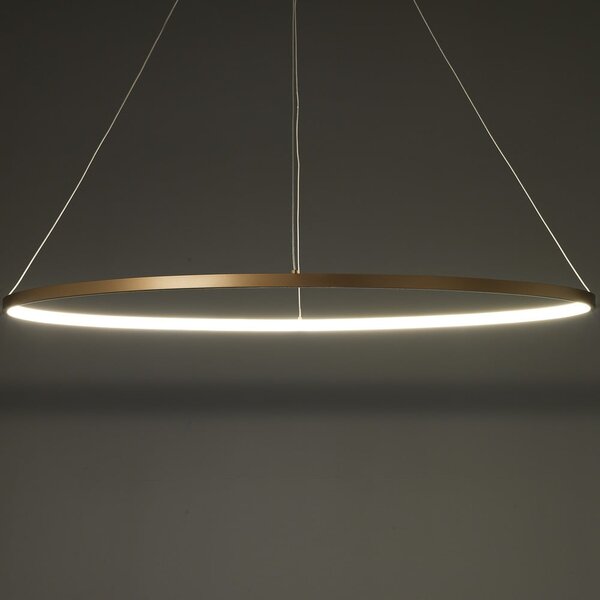 Luster u zlatnoj boji Tomasucci Oval Ring, visina 92 cm